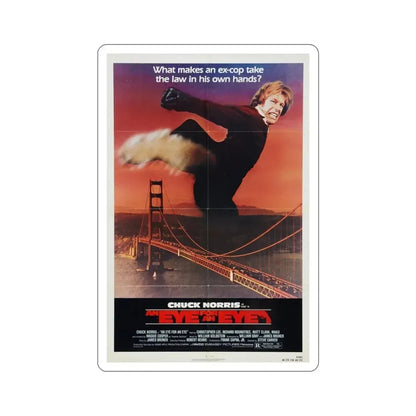 An Eye for an Eye 1981 Movie Poster STICKER Vinyl Die-Cut Decal 6 Inch - The Sticker Space