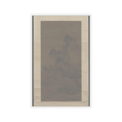 An Gyeon - Evening bell from mist-shrouded temple (left); Autumn moon over Lake Dongting (right) - ca. 1450–1500 v2 - STICKER Vinyl Kiss-Cut Decal