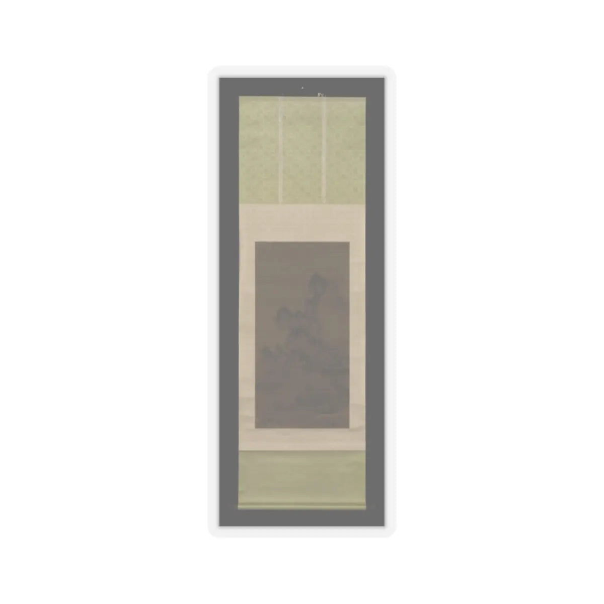An Gyeon - Evening bell from mist-shrouded temple (left); Autumn moon over Lake Dongting (right) - ca. 1450–1500 v3 - STICKER Vinyl Kiss-Cut Decal