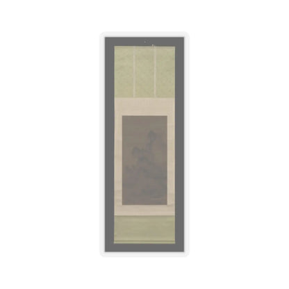 An Gyeon - Evening bell from mist-shrouded temple (left); Autumn moon over Lake Dongting (right) - ca. 1450–1500 v3 - STICKER Vinyl Kiss-Cut Decal