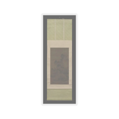 An Gyeon - Evening bell from mist-shrouded temple (left); Autumn moon over Lake Dongting (right) - ca. 1450–1500 v3 - STICKER Vinyl Kiss-Cut Decal