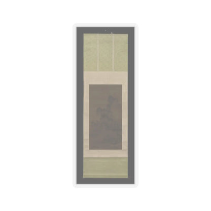 An Gyeon - Evening bell from mist-shrouded temple (left); Autumn moon over Lake Dongting (right) - ca. 1450–1500 v3 - STICKER Vinyl Kiss-Cut Decal