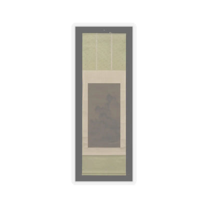 An Gyeon - Evening bell from mist-shrouded temple (left); Autumn moon over Lake Dongting (right) - ca. 1450–1500 v3 - STICKER Vinyl Kiss-Cut Decal