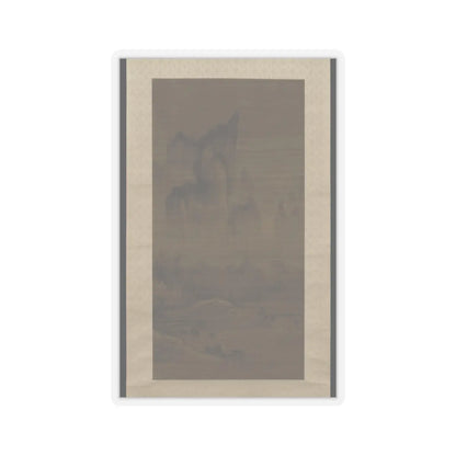 An Gyeon - Evening bell from mist-shrouded temple (left); Autumn moon over Lake Dongting (right) - ca. 1450–1500 v4 - STICKER Vinyl Kiss-Cut Decal