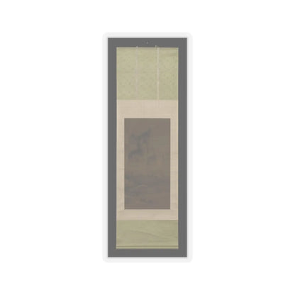An Gyeon - Evening bell from mist-shrouded temple (left); Autumn moon over Lake Dongting (right) - ca. 1450–1500 v5 - STICKER Vinyl Kiss-Cut Decal