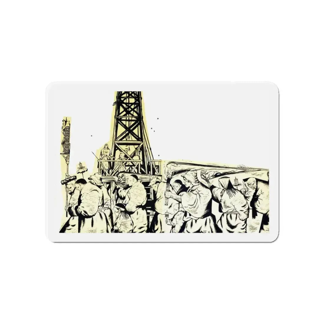 An Ikon For Irena, MacLean's magazine, Aug 1952 (Magazine Illustration) Refrigerator Magnet 4 Inch - The Sticker Space