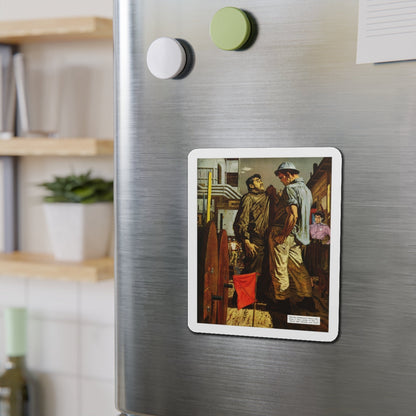 An Informal Discussion, 1952 (Magazine Illustration) Refrigerator Magnet-The Sticker Space