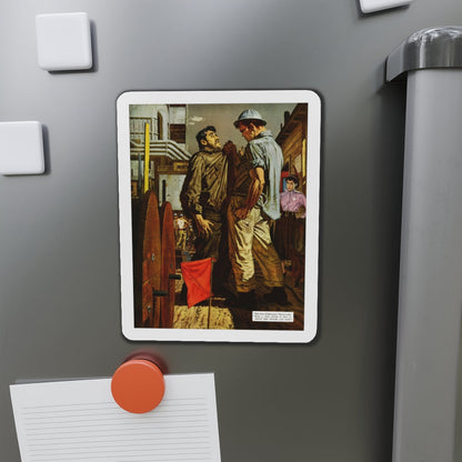 An Informal Discussion, 1952 (Magazine Illustration) Refrigerator Magnet-The Sticker Space