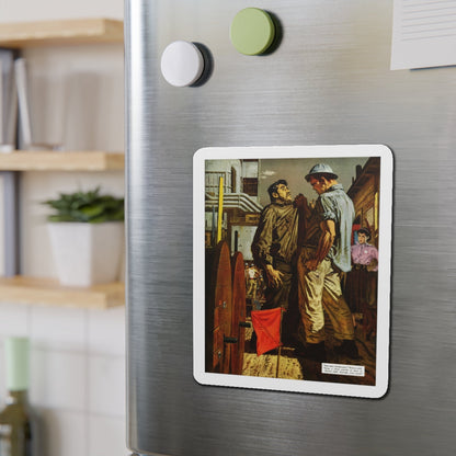 An Informal Discussion, 1952 (Magazine Illustration) Refrigerator Magnet-The Sticker Space