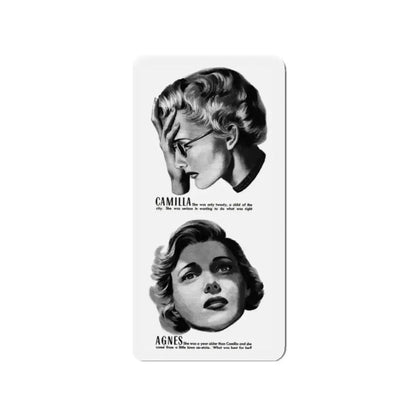 An Understanding Heart, This Week Magazine, April 12, 1953 (Magazine Illustration) Refrigerator Magnet 2 Inch - The Sticker Space