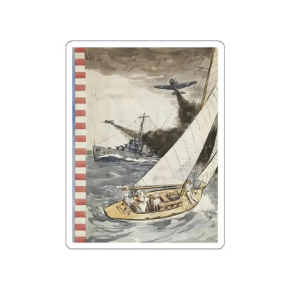 An unused The New Yorker cover (Magazine Illustration) STICKER Vinyl Die-Cut Decal - The Sticker Space