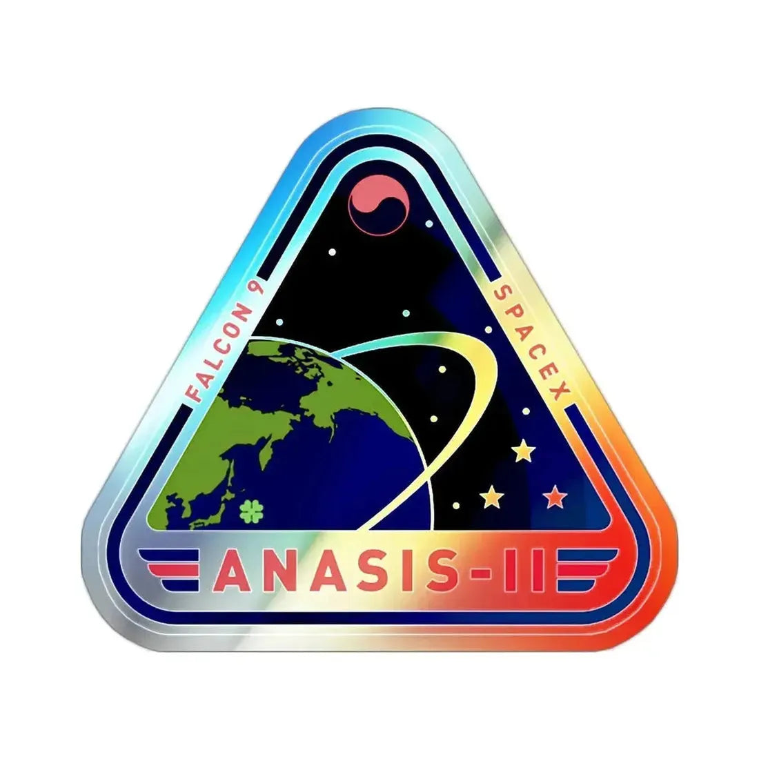 ANASIS-II (SpaceX) Holographic STICKER Die-Cut Vinyl Decal - The Sticker Space