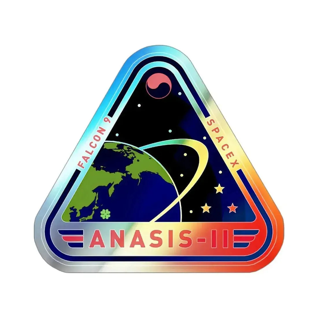 ANASIS-II (SpaceX) Holographic STICKER Die-Cut Vinyl Decal - The Sticker Space