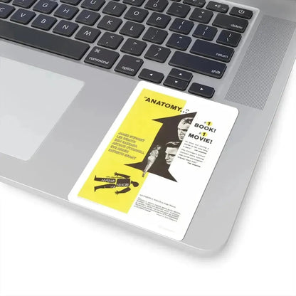 Anatomy of a Murder 1959 Movie Poster - STICKER Vinyl Kiss-Cut Decal - The Sticker Space