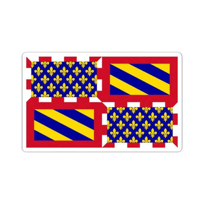 Ancient Flag of Burgundy (Belgium) STICKER Vinyl Kiss-Cut Decal 2 Inch White - The Sticker Space
