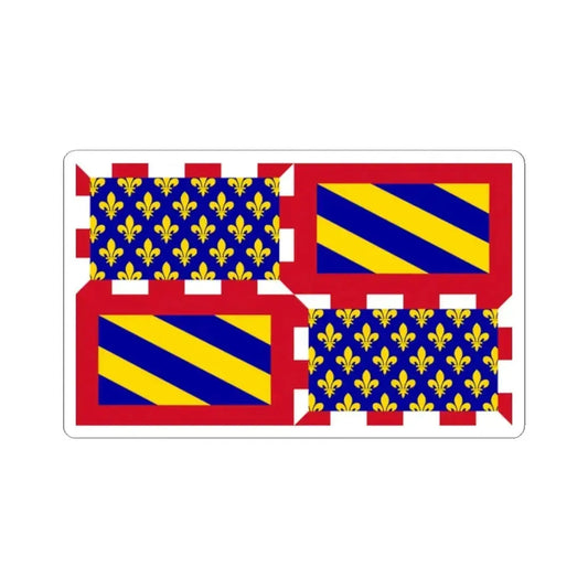 Ancient Flag of Burgundy (Belgium) STICKER Vinyl Kiss-Cut Decal 2 Inch White - The Sticker Space