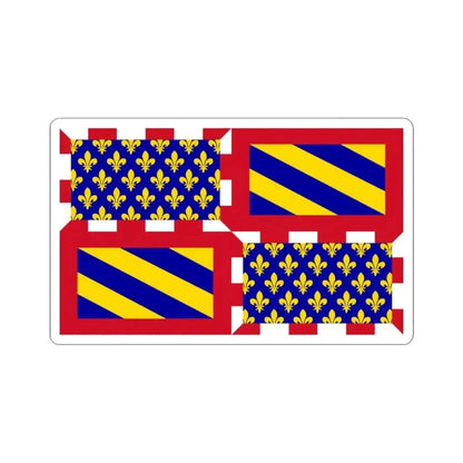 Ancient Flag of Burgundy (Belgium) STICKER Vinyl Kiss-Cut Decal 3 Inch White - The Sticker Space