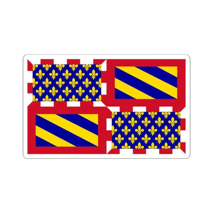 Ancient Flag of Burgundy (Belgium) STICKER Vinyl Kiss-Cut Decal 4 Inch White - The Sticker Space