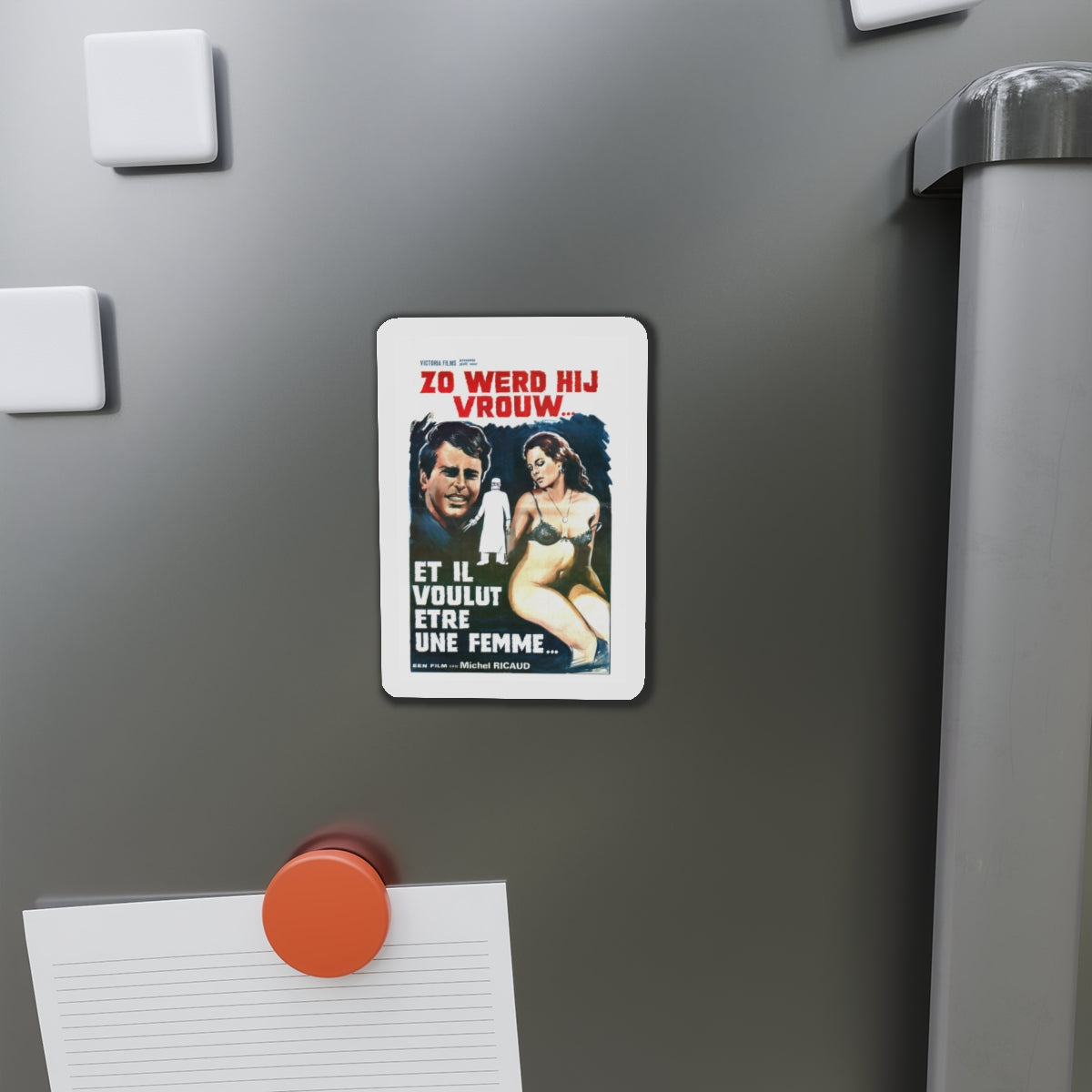 AND HE WANTED TO BE A WOMAN (Et il voulut être une femme) 1978 Movie Poster - Die-Cut Magnet-The Sticker Space