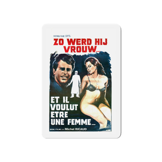 AND HE WANTED TO BE A WOMAN (Et il voulut être une femme) 1978 Movie Poster - Die-Cut Magnet-6 × 6"-The Sticker Space