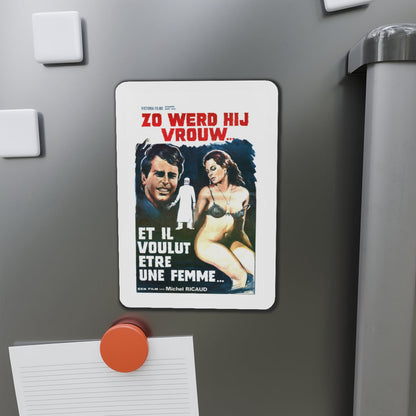 AND HE WANTED TO BE A WOMAN (Et il voulut être une femme) 1978 Movie Poster - Die-Cut Magnet-The Sticker Space