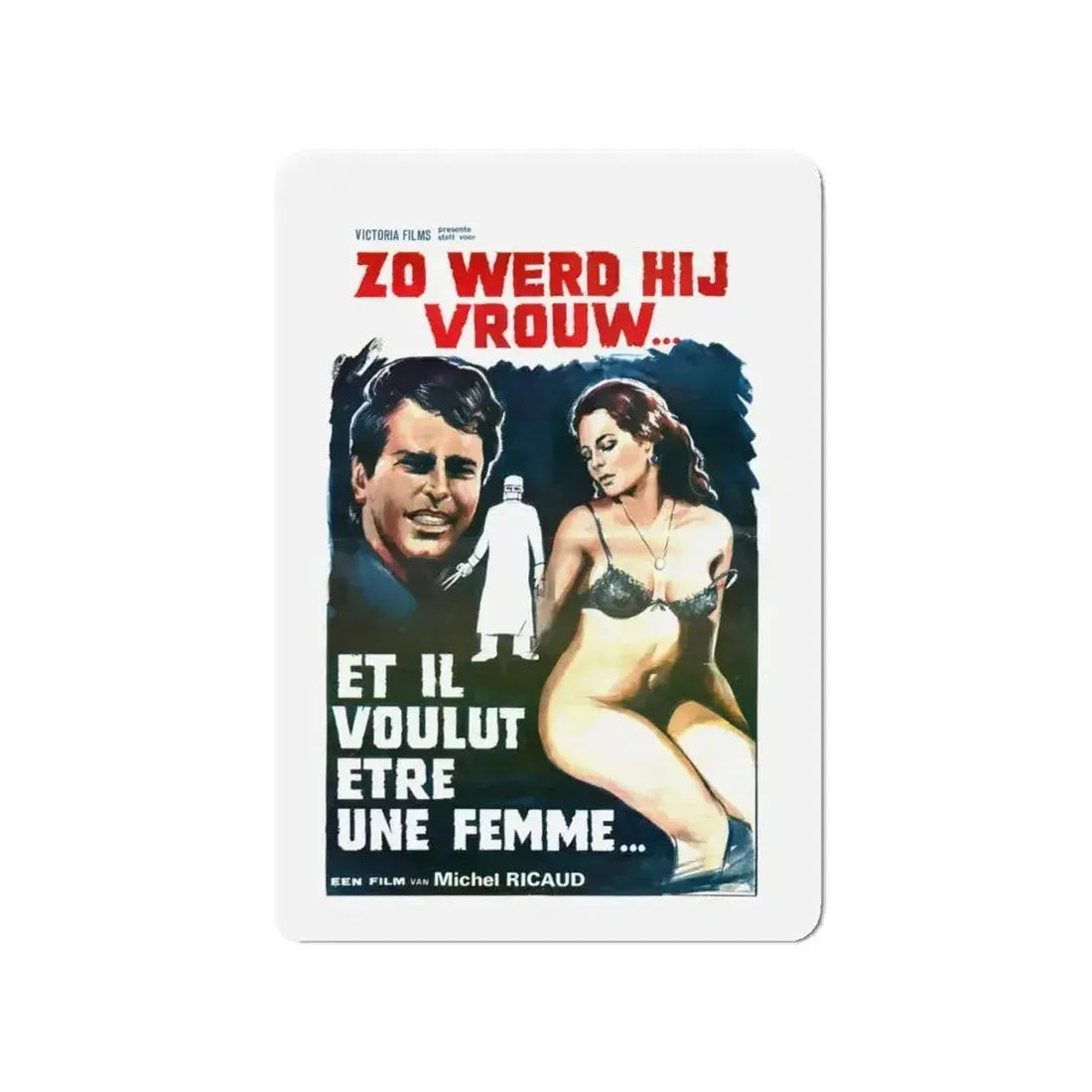 AND HE WANTED TO BE A WOMAN (Et il voulut être une femme) 1978 Movie Poster - Refrigerator Magnet - The Sticker Space