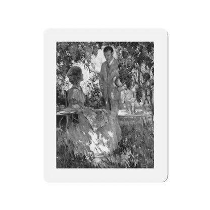 And It Was So by Norval Richardson (1), Good Housekeeping magazine, 1927 (Magazine Illustration) Refrigerator Magnet 3 Inch - The Sticker Space