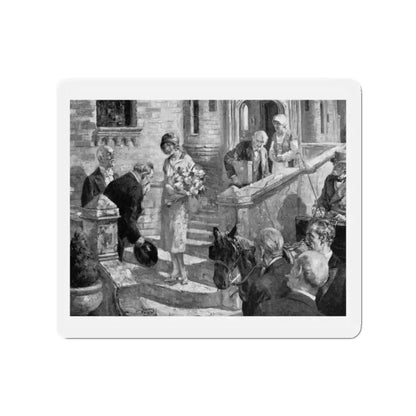 And It Was So by Norval Richardson (2), Good Housekeeping magazine, 1927 (Magazine Illustration) Refrigerator Magnet 2 Inch - The Sticker Space