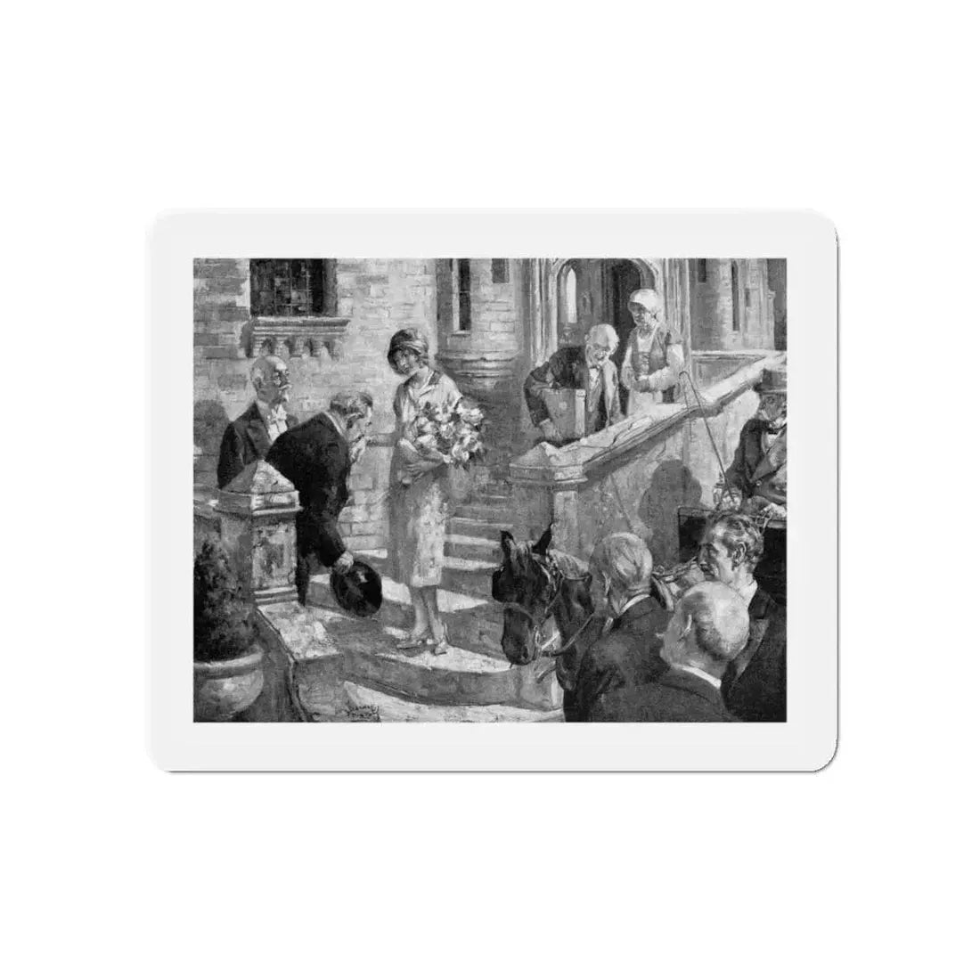 And It Was So by Norval Richardson (2), Good Housekeeping magazine, 1927 (Magazine Illustration) Refrigerator Magnet 5 Inch - The Sticker Space