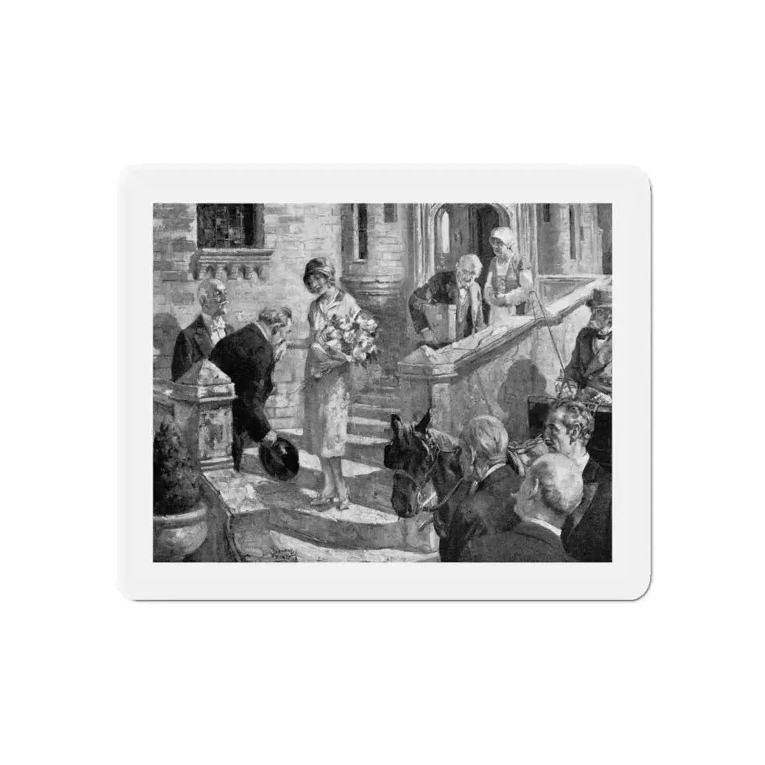 And It Was So by Norval Richardson (2), Good Housekeeping magazine, 1927 (Magazine Illustration) Refrigerator Magnet 6 Inch - The Sticker Space