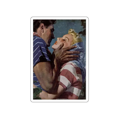 And Never Forget, Redbook, October 1949 (Magazine Illustration) STICKER Vinyl Die-Cut Decal White Die-Cut 3 Inch - The Sticker Space