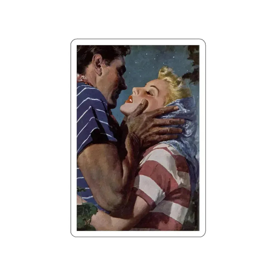 And Never Forget, Redbook, October 1949 (Magazine Illustration) STICKER Vinyl Die-Cut Decal White Die-Cut 6 Inch - The Sticker Space