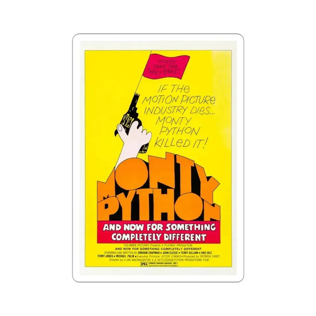 And Now for Something Completely Different 1972 Movie Poster STICKER Vinyl Die-Cut Decal 3 Inch - The Sticker Space