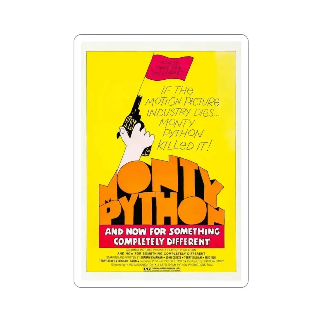 And Now for Something Completely Different 1972 Movie Poster STICKER Vinyl Die-Cut Decal 4 Inch - The Sticker Space