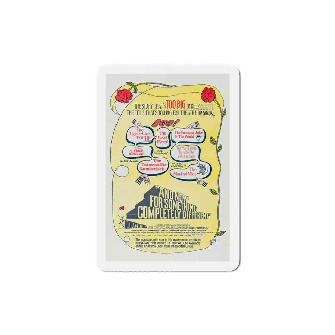 And Now for Something Completely Different v2 1972 Movie Poster Refrigerator Magnet - The Sticker Space