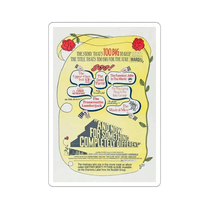 And Now for Something Completely Different v2 1972 Movie Poster STICKER Vinyl Die-Cut Decal 5 Inch - The Sticker Space