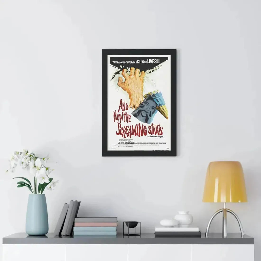 AND NOW THE SCREAMING STARTS 1973 - Framed Movie Poster - The Sticker Space