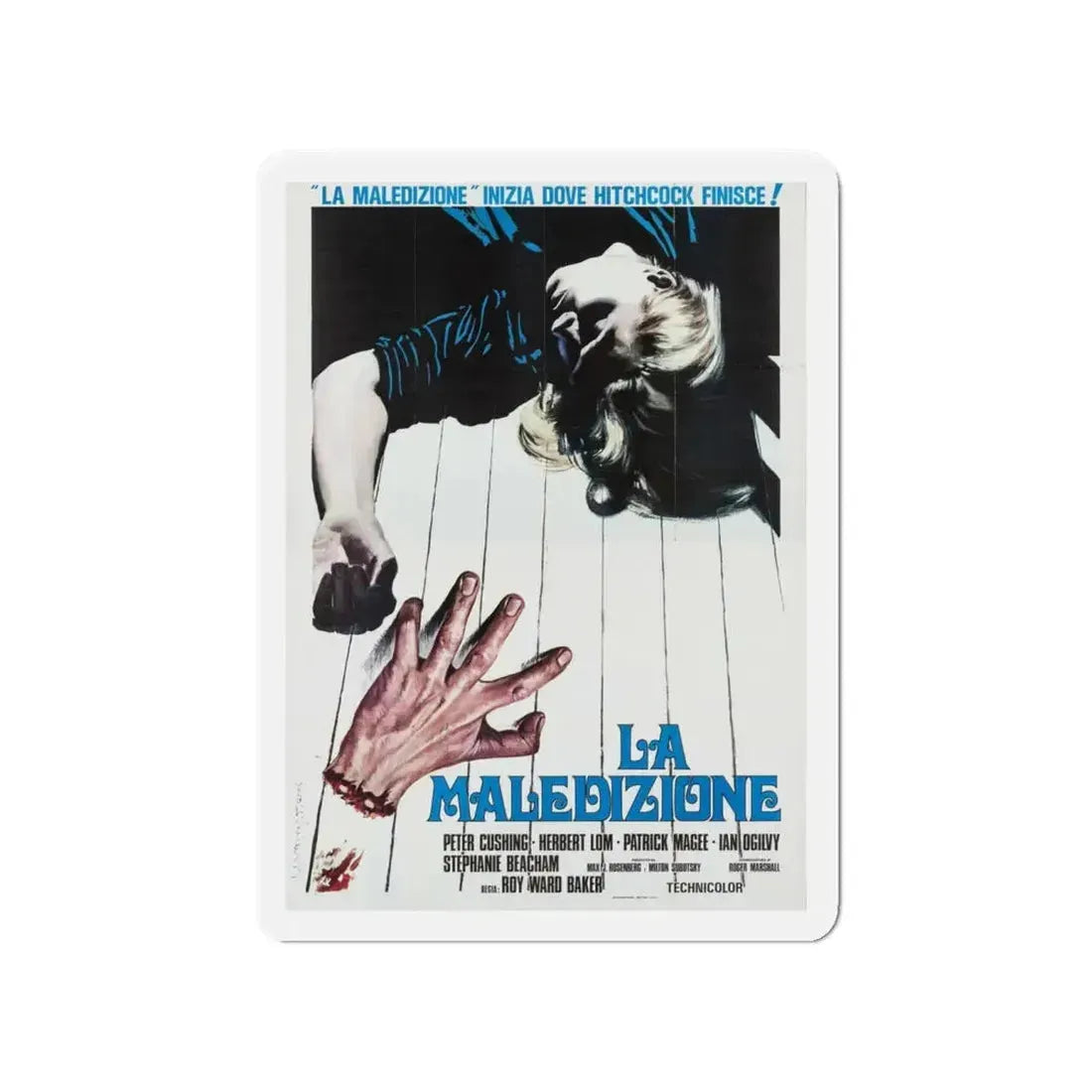 AND NOW THE SCREAMING STARTS (ITALIAN) 1973 Movie Poster - Refrigerator Magnet 4 Inch - The Sticker Space