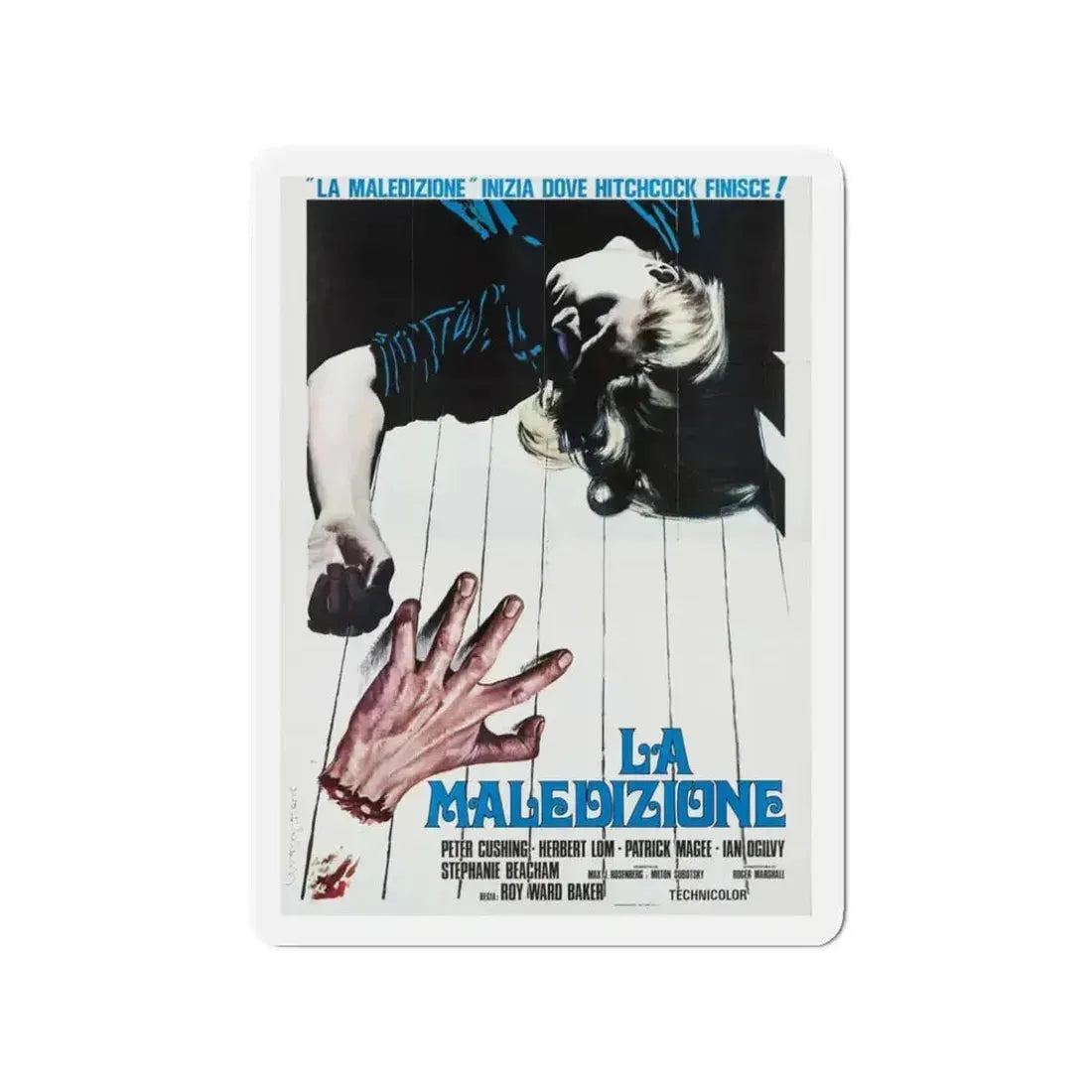 AND NOW THE SCREAMING STARTS (ITALIAN) 1973 Movie Poster - Refrigerator Magnet - The Sticker Space