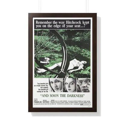 AND SOON THE DARKNESS 1970 - Framed Movie Poster 20" x 30" Walnut - The Sticker Space