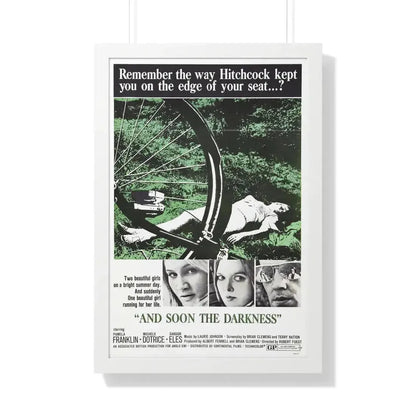 AND SOON THE DARKNESS 1970 - Framed Movie Poster 20" x 30" White - The Sticker Space