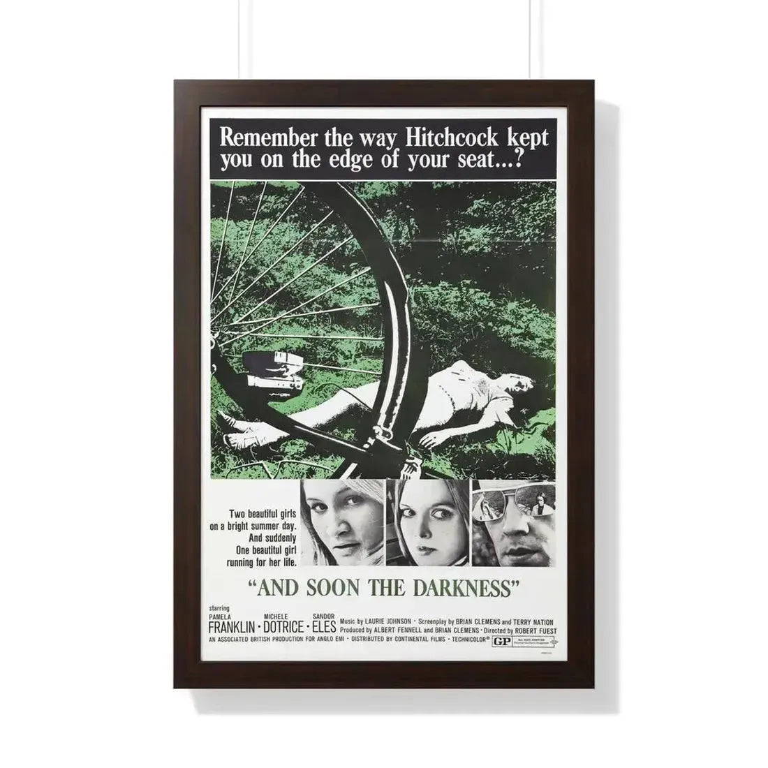 AND SOON THE DARKNESS 1970 - Framed Movie Poster - The Sticker Space