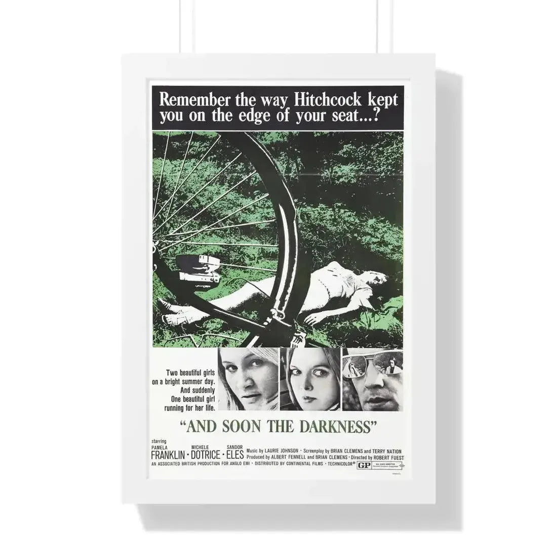 AND SOON THE DARKNESS 1970 - Framed Movie Poster - The Sticker Space