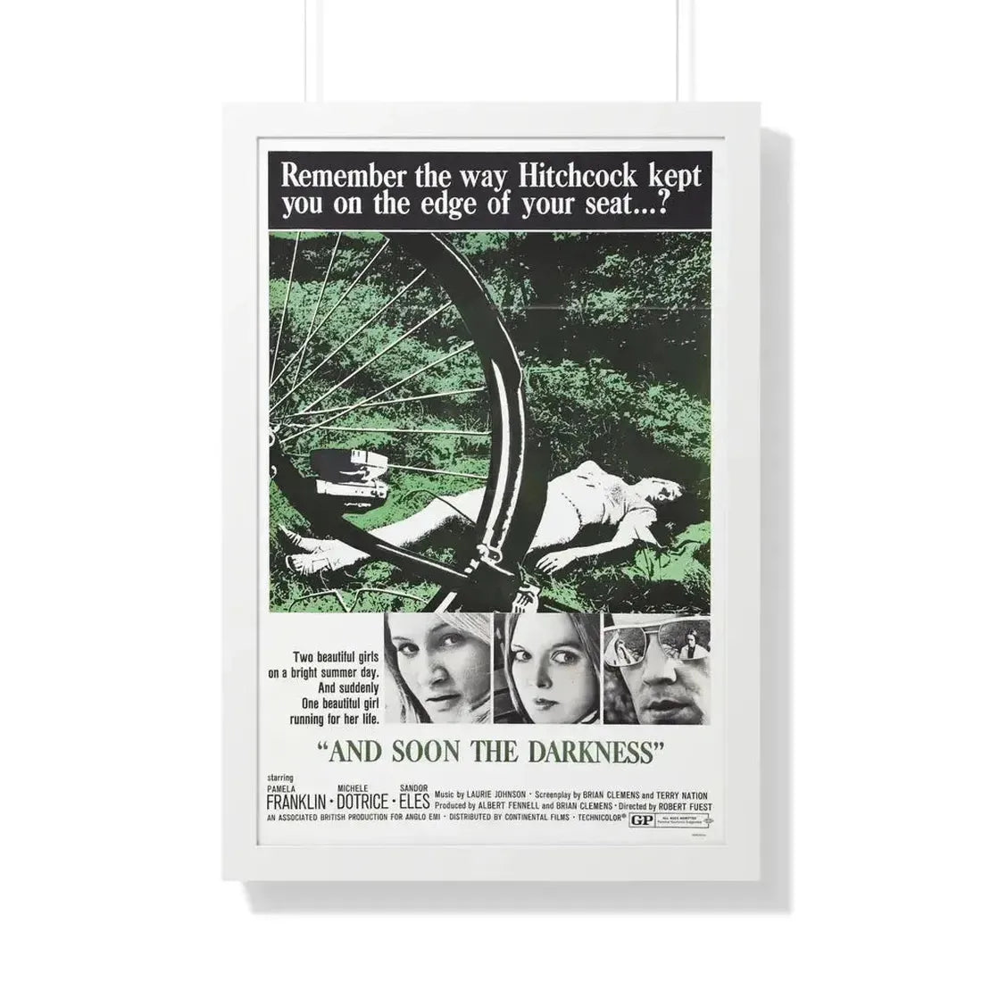 AND SOON THE DARKNESS 1970 - Framed Movie Poster - The Sticker Space