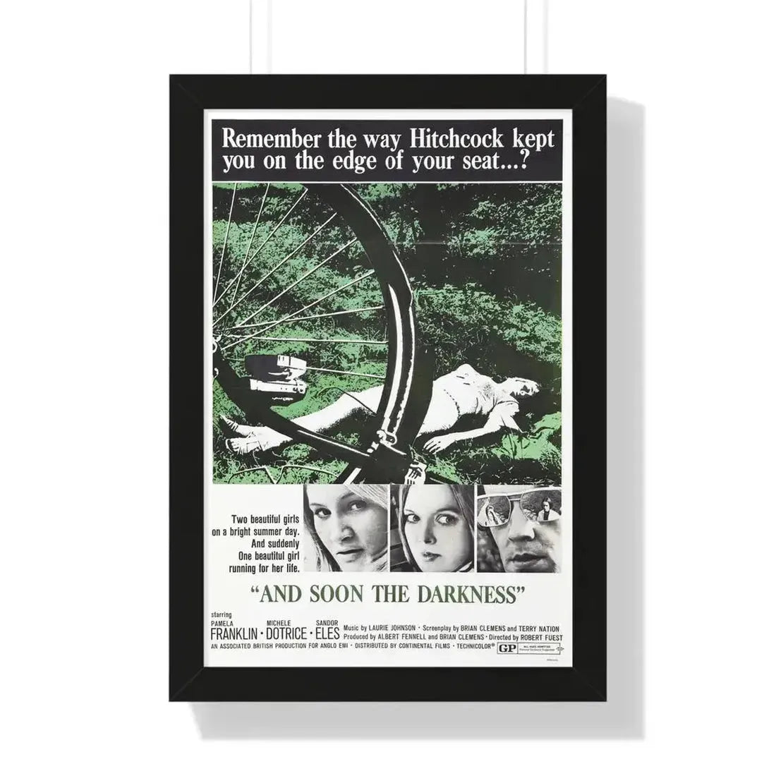 AND SOON THE DARKNESS 1970 - Framed Movie Poster - The Sticker Space