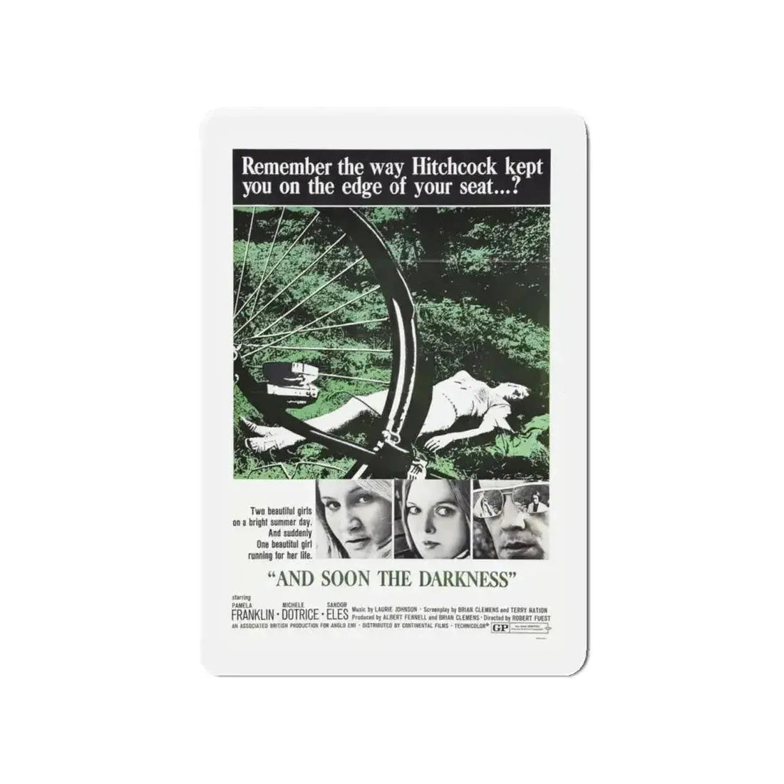 AND SOON THE DARKNESS 1970 Movie Poster - Refrigerator Magnet - The Sticker Space