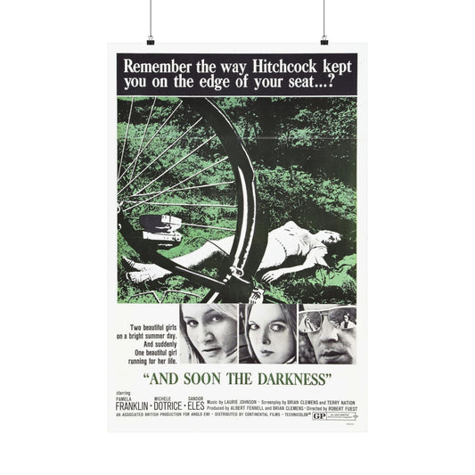 AND SOON THE DARKNESS 1970 - Paper Movie Poster-24″ x 36″-The Sticker Space