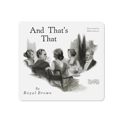 And That's That (1), Redbook magazine, October 1921 (Magazine Illustration) Refrigerator Magnet - The Sticker Space