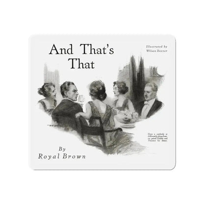 And That's That (1), Redbook magazine, October 1921 (Magazine Illustration) Refrigerator Magnet - The Sticker Space