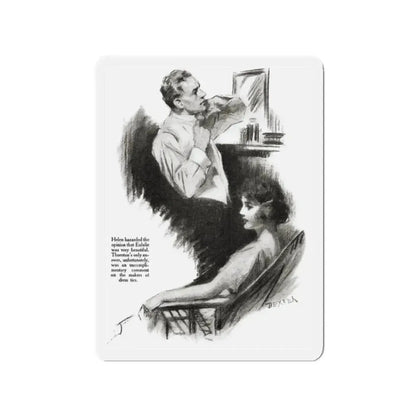 And That's That (2), Redbook magazine, October 1921 (Magazine Illustration) Refrigerator Magnet 2 Inch - The Sticker Space